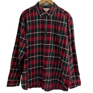 Vintange Weatherproof Men’s Casual Flannel Button Down Shirts Size XXL 2XL‎